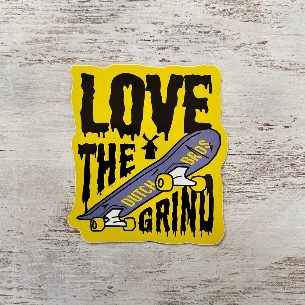 Dutch Bros Love the Grind Sticker